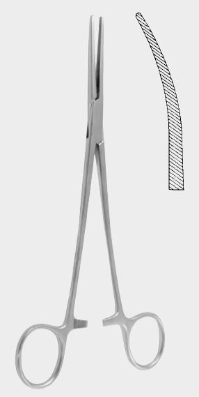 Затискач БЕНГОЛЯ (BENGOLEA) кровоспинний, вигнутий, 26 см (cm). Бренд: Zepf (Зепф).